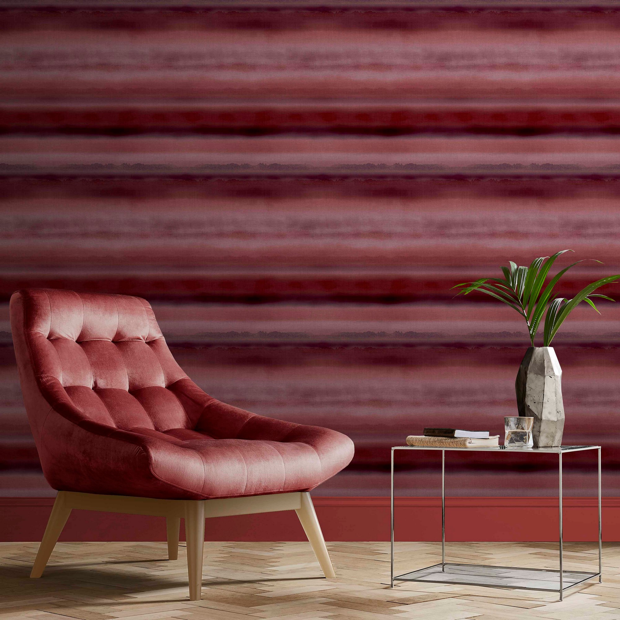 Horizon Wallpaper 112275 By Graham Brown In Ruby Red